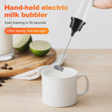 Electric Handheld Milk Frother With Protective Cover – Barista-Style Foam Anytime