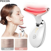 3-in-1 LED Sonic Vibration Neck & Face Lifting Device | Anti-Wrinkle Massager