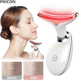 3-in-1 LED Sonic Vibration Neck & Face Lifting Device | Anti-Wrinkle Massager