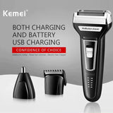 Kemei Rechargeable Electric Shaver – Smooth & Comfortable Grooming | Savo.pk